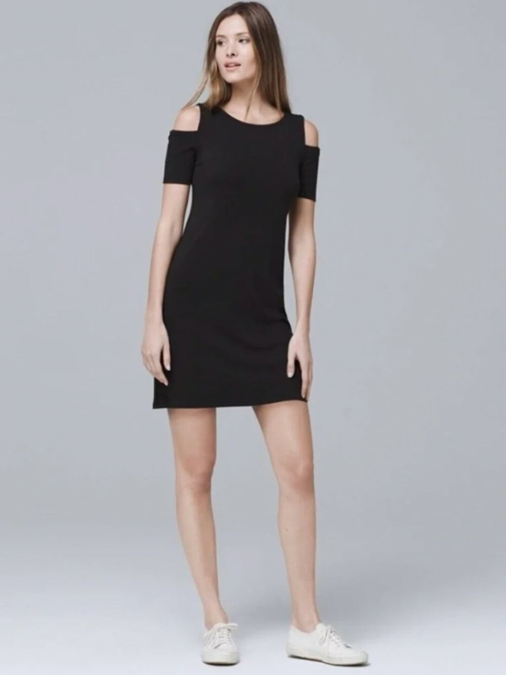 LIKE NEW White House Black Market Cold Shoulder Dress